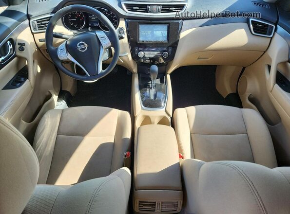 KNMAT2MV2GP626602 2016 NISSAN ROGUE Красный Вид панели приборов