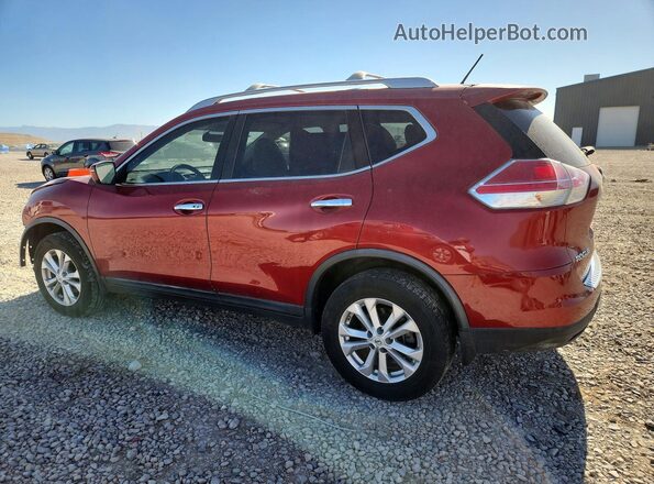 KNMAT2MV2GP626602 2016 NISSAN ROGUE Красный Задняя левая четверть
