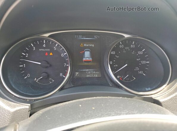 KNMAT2MV2GP631086 2016 NISSAN ROGUE Silver Widok zestawu wskaźników