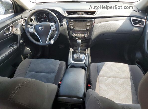 KNMAT2MV2GP631086 2016 NISSAN ROGUE Silver Widok deski rozdzielczej