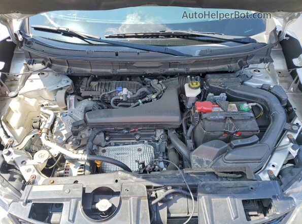 KNMAT2MV2GP631086 2016 NISSAN ROGUE Silver Widok komory silnika