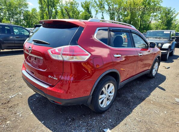 KNMAT2MV2GP638474 2016 NISSAN ROGUE Red Rear right