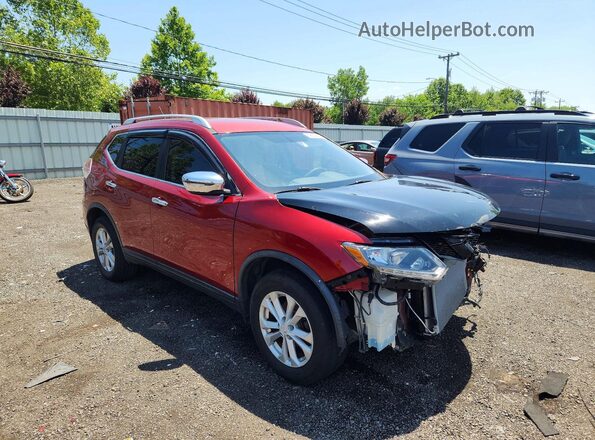 KNMAT2MV2GP638474 2016 NISSAN ROGUE Red Front right