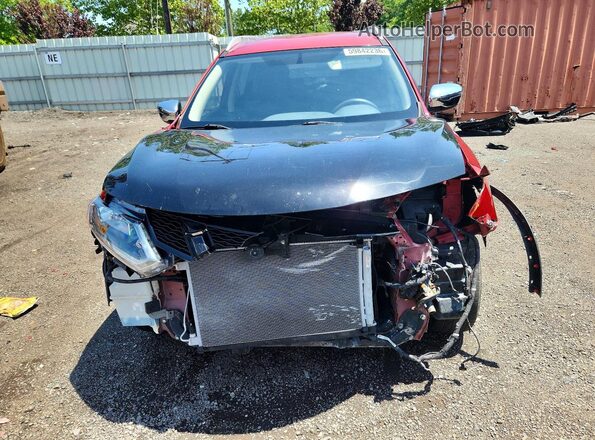 KNMAT2MV2GP638474 2016 NISSAN ROGUE Red Front view