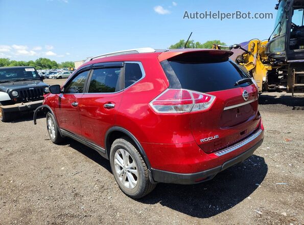 KNMAT2MV2GP638474 2016 NISSAN ROGUE Red Rear left