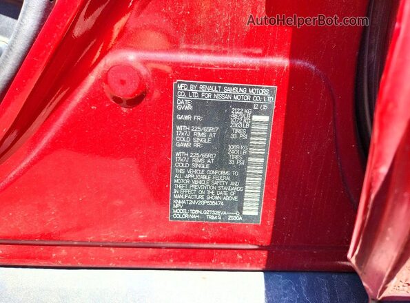 KNMAT2MV2GP638474 2016 NISSAN ROGUE Red Engine compartment view