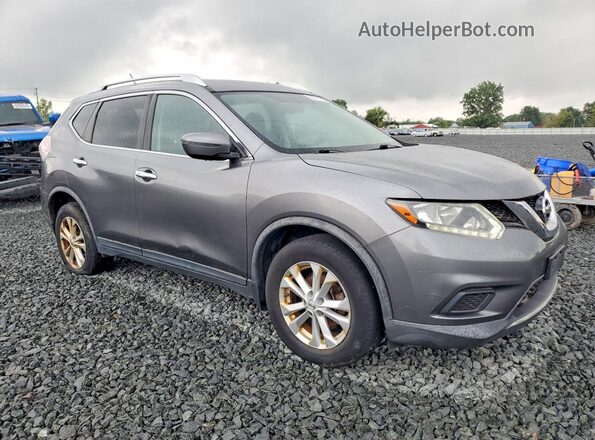 KNMAT2MV2GP641973 2016 NISSAN ROGUE Gray Przód prawy