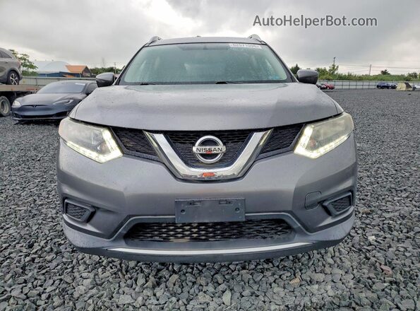 KNMAT2MV2GP641973 2016 NISSAN ROGUE Gray Widok z przodu