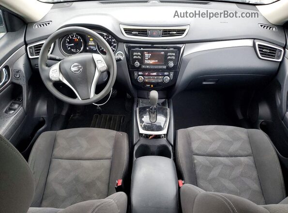KNMAT2MV2GP641973 2016 NISSAN ROGUE Gray Widok deski rozdzielczej