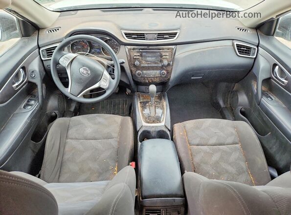 KNMAT2MV2GP653881 2016 NISSAN ROGUE White Առջևի վահանակի տեսք