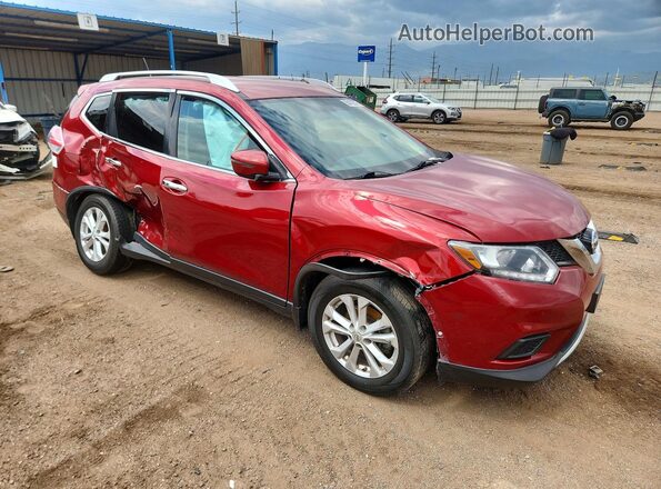 KNMAT2MV2GP655047 2016 NISSAN ROGUE Red Przód prawy