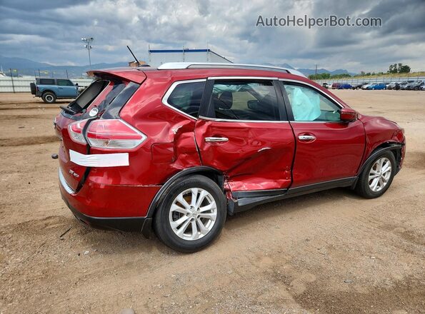 KNMAT2MV2GP655047 2016 NISSAN ROGUE Red Tył prawy