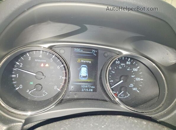 KNMAT2MV2GP658742 2016 NISSAN ROGUE Gray Vista del cuadro de instrumentos