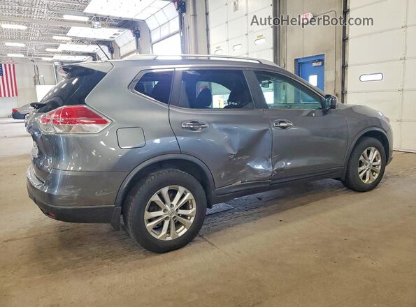 KNMAT2MV2GP658742 2016 NISSAN ROGUE Gray Trasero derecho