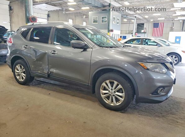 KNMAT2MV2GP658742 2016 NISSAN ROGUE Gray Delantero derecho
