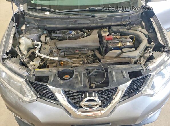 KNMAT2MV2GP658742 2016 NISSAN ROGUE Gray Vista del compartimento del motor