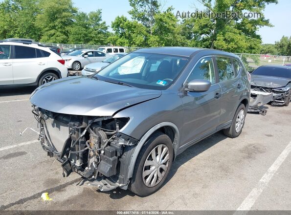 KNMAT2MV2GP659812 2016 NISSAN ROGUE Gray წინა მარცხენა ხედი სამი მეოთხედიდან