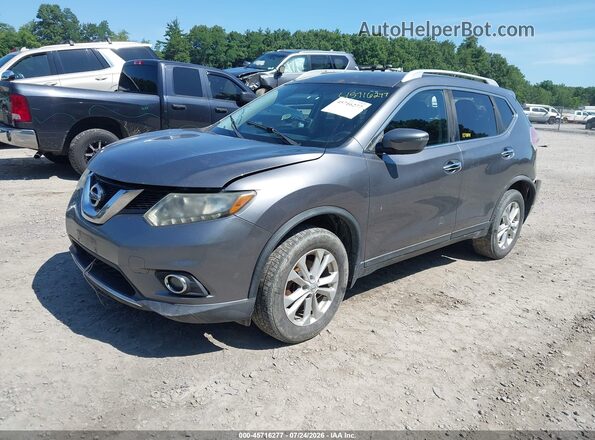 KNMAT2MV2GP668090 2016 NISSAN ROGUE Gray Передня ліва чверть