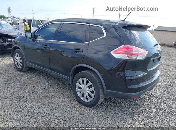 KNMAT2MV2GP676657 2016 NISSAN ROGUE Black Trasero izquierdo