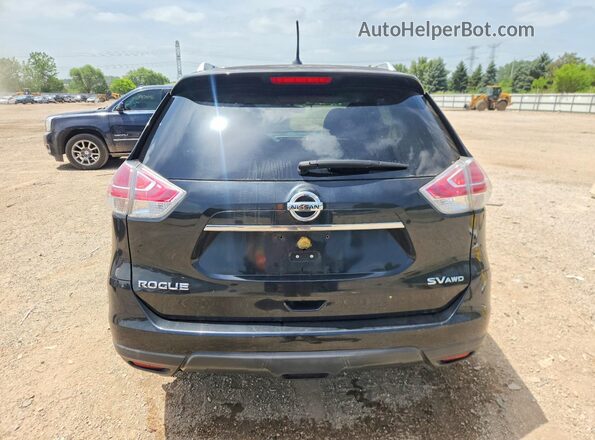KNMAT2MV2GP698979 2016 NISSAN ROGUE Black Rear view