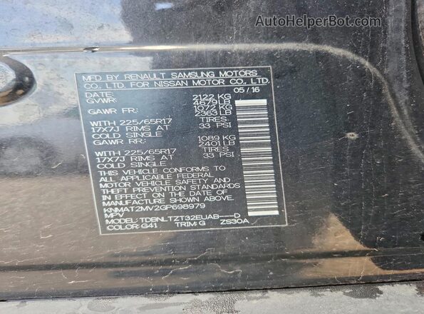 KNMAT2MV2GP698979 2016 NISSAN ROGUE Black Engine compartment view