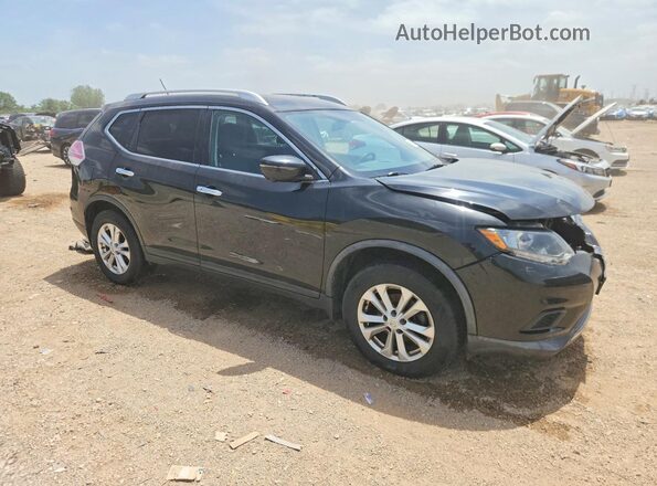 KNMAT2MV2GP698979 2016 NISSAN ROGUE Black Front right