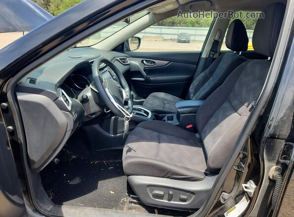 KNMAT2MV2GP698979 2016 NISSAN ROGUE Black Front interior view
