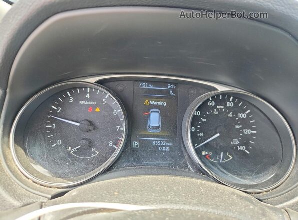 KNMAT2MV2GP698979 2016 NISSAN ROGUE Black Instrument cluster view