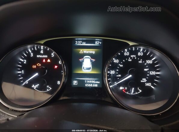 KNMAT2MV2GP714341 2016 NISSAN ROGUE Gray Հետևի նստատեղերի տեսք