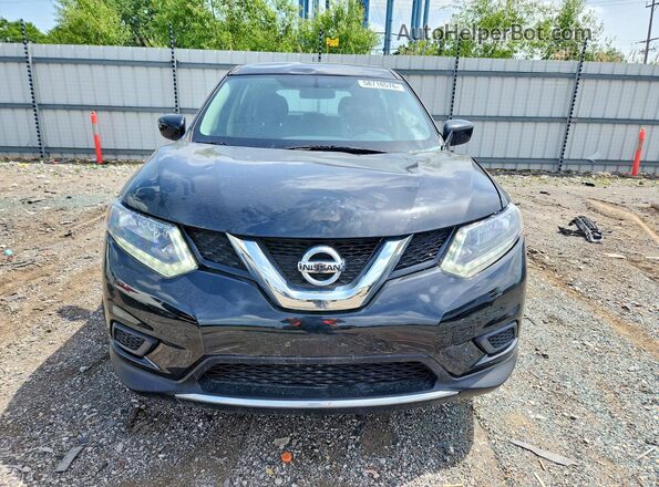 KNMAT2MV2GP737134 2016 NISSAN ROGUE Black Widok z przodu