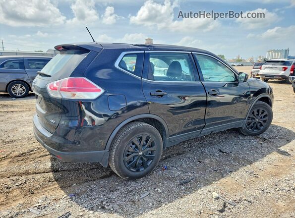 KNMAT2MV2GP737134 2016 NISSAN ROGUE Black Tył prawy