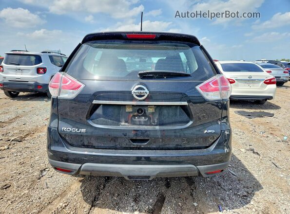 KNMAT2MV2GP737134 2016 NISSAN ROGUE Black Widok z tyłu
