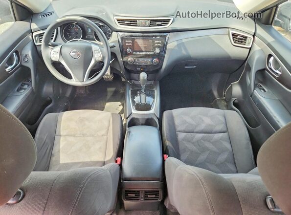 KNMAT2MV2GP737134 2016 NISSAN ROGUE Black Widok deski rozdzielczej