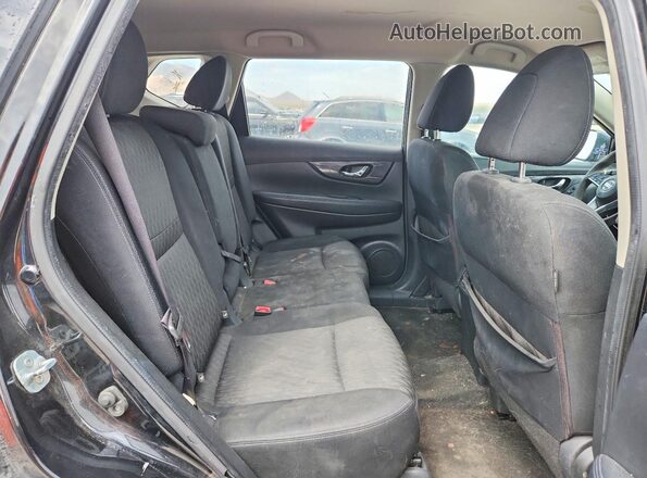 KNMAT2MV2HP506767 2017 NISSAN ROGUE Black Rear seats view