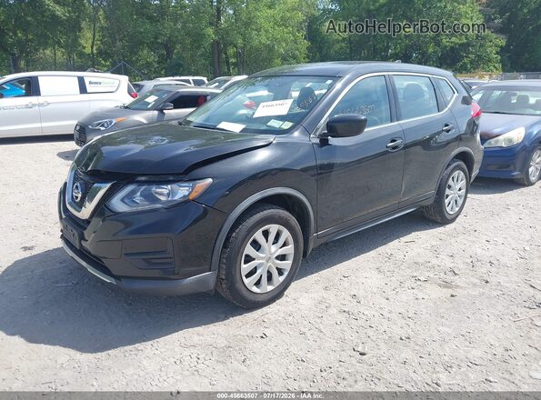 KNMAT2MV2HP561008 2017 NISSAN ROGUE Black Առջևի ձախ երեք քառորդ տեսարան