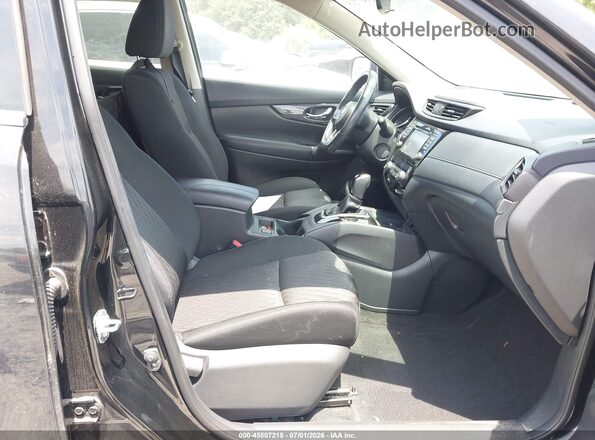 KNMAT2MV2HP566810 2017 NISSAN ROGUE Black წინა სალონის ხედი