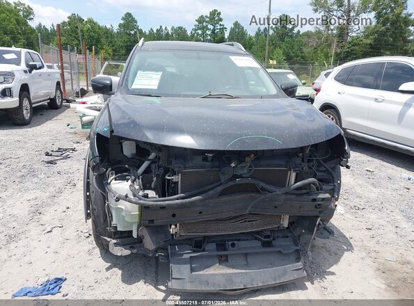 KNMAT2MV2HP566810 2017 NISSAN ROGUE Black უკანა სალონის ხედი