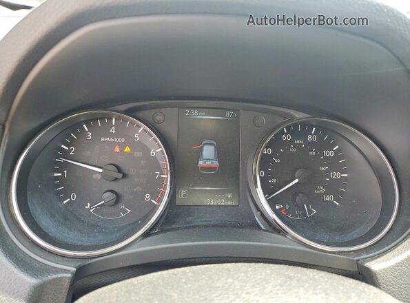 KNMAT2MV2HP578195 2017 NISSAN ROGUE Gray ხელსაწყოთა პანელის ხედი