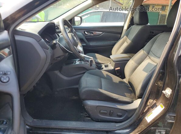 KNMAT2MV2HP595160 2017 NISSAN ROGUE Black Widok wnętrza z przodu