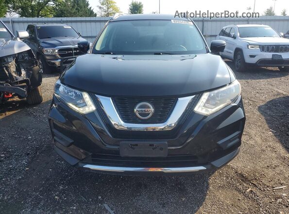 KNMAT2MV2JP522828 2018 NISSAN ROGUE Black წინა ხედი