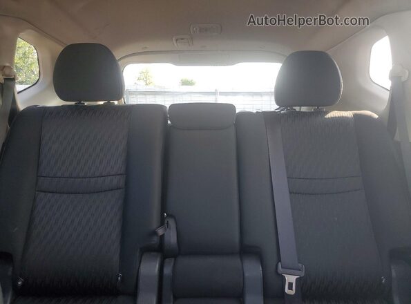 KNMAT2MV2JP522828 2018 NISSAN ROGUE Black უკანა სავარძლების ხედი