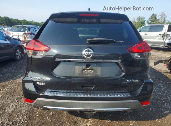 KNMAT2MV2JP522828 2018 NISSAN ROGUE Black უკანა ხედი