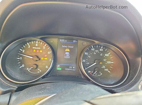 KNMAT2MV2JP540407 2018 NISSAN ROGUE White Instrument cluster view