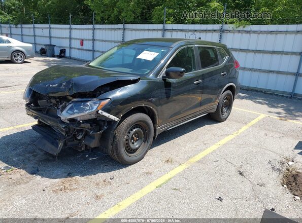 KNMAT2MV2JP567364 2018 NISSAN ROGUE Черный Передняя левая четверть