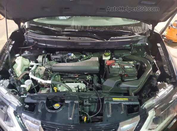 KNMAT2MV2JP575223 2018 NISSAN ROGUE Black Vista del compartimento del motor