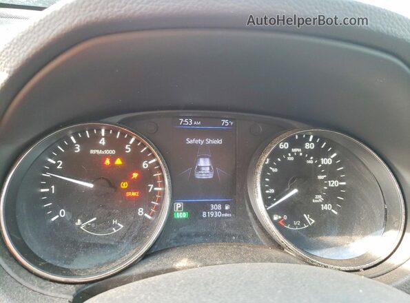 KNMAT2MV2JP591518 2018 NISSAN ROGUE Black Вид щитка приладів