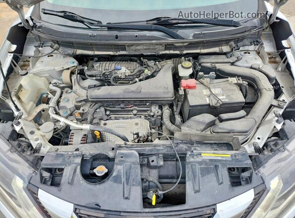 KNMAT2MV2KP508171 2019 NISSAN ROGUE Silver Widok komory silnika