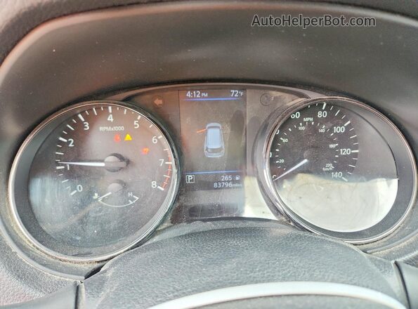 KNMAT2MV2KP508171 2019 NISSAN ROGUE Silver Widok zestawu wskaźników