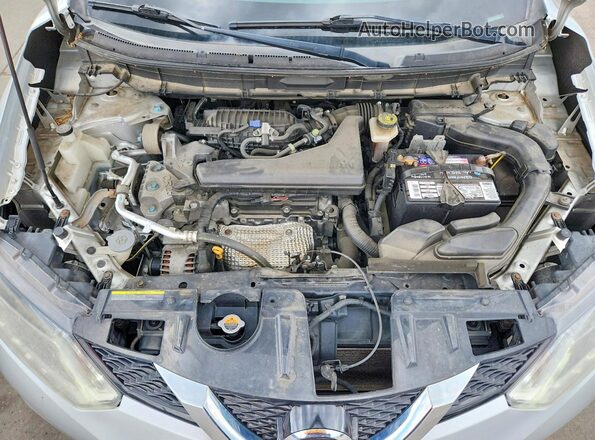 KNMAT2MV3GP608240 2016 NISSAN ROGUE Silver ძრავის განყოფილების ხედი
