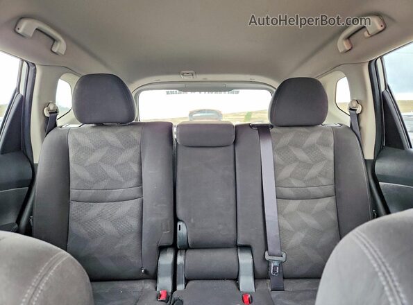 KNMAT2MV3GP608240 2016 NISSAN ROGUE Silver უკანა სავარძლების ხედი